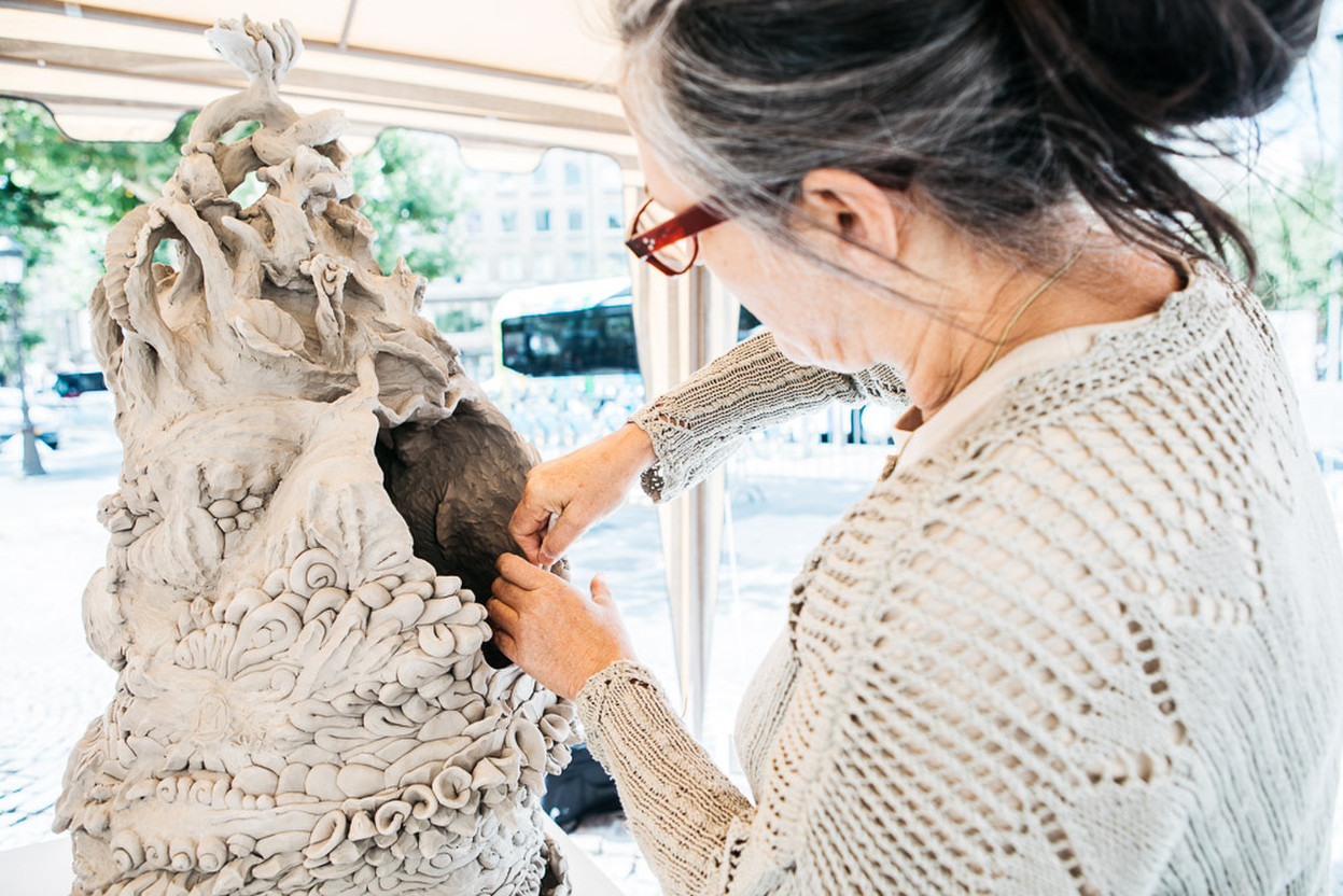 Chaque été depuis 19 ans, la sculpture est mise à l’honneur dans le quartier Gare. (Photo: Maison Moderne)