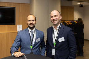 Jérémy Englebert (KPX International Holdings) and Blake J. Noah (Palmela) at Deloitte Luxembourg for the 15th Deloitte Private Art & Finance Conference, which took place on Tuesday 21 November 2023. Photo: Romain Gamba/Maison Moderne