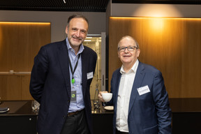 Frédéric De Senarclens (Senart) and Jean-François Bourreau (Onsen Conseil & Participation) at Deloitte Luxembourg for the 15th Deloitte Private Art & Finance Conference, which took place on Tuesday 21 November 2023. Photo: Romain Gamba/Maison Moderne