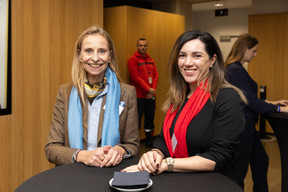 Alexandra Serban Liebsch (Artex), on the right, at Deloitte Luxembourg for the 15th Deloitte Private Art & Finance Conference, which took place on Tuesday 21 November 2023. Photo: Romain Gamba/Maison Moderne