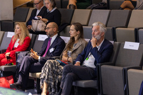 Roberta Ghilardi (Deloitte Italy), Andrea Circi (Deloitte Italy), Masha Faurschou (Artrium), Jens Faurschou during the 15th Deloitte Private Art & Finance Conference, which took place on Tuesday 21 November 2023. Photo: Romain Gamba/Maison Moderne