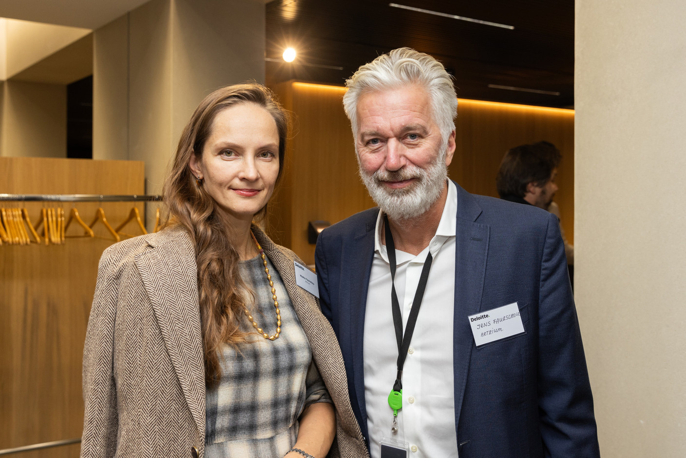 Masha Faurschou (Artrium) and Jens Faurschou (Artrium) at Deloitte Luxembourg for the 15th Deloitte Private Art & Finance Conference, which took place on Tuesday 21 November 2023. Photo: Romain Gamba/Maison Moderne