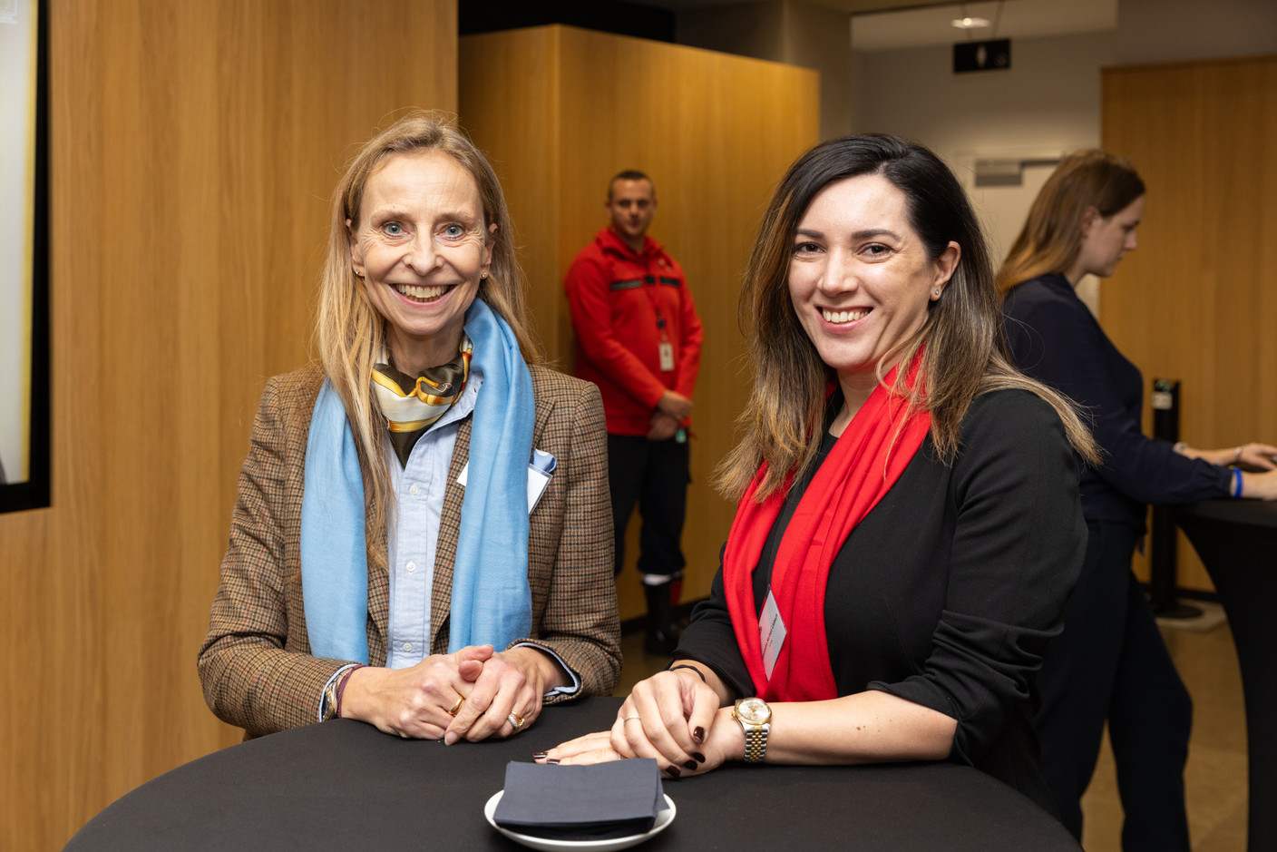 Alexandra Serban Liebsch (Artex), on the right, at Deloitte Luxembourg for the 15th Deloitte Private Art & Finance Conference, which took place on Tuesday 21 November 2023. Photo: Romain Gamba/Maison Moderne