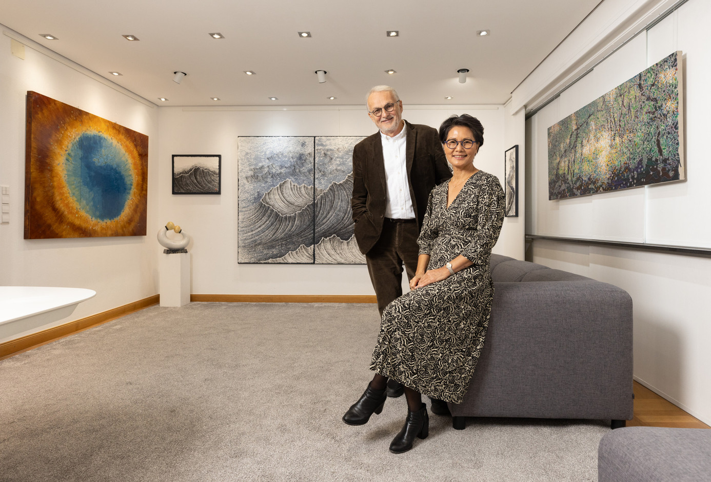 La galerie d’Orie et Christophe Duplay, ArtsKoco, promeut des artistes coréens. (Photo: Guy Wolff/Maison Moderne)