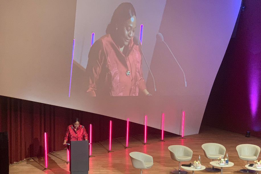 In the hushed atmosphere of the Philharmonie, Arunma Oteh reminded the leaders of their responsibilities in the ultimate development of the financial markets. In simple terms. Photo: Paperjam