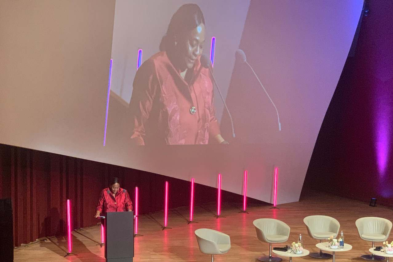 In the hushed atmosphere of the Philharmonie, Arunma Oteh reminded the leaders of their responsibilities in the ultimate development of the financial markets. In simple terms. Photo: Paperjam