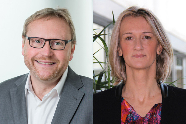 Marc Noirhomme et Marie-Anne Mandroux (Deloitte Luxembourg) analysent les enjeux de la distribution de fonds en Asie. (Photo: Deloitte)