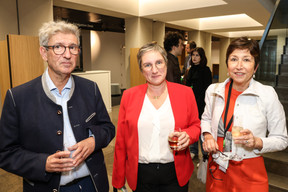 Christian Weill, Genevieve Detilloux (T. Rowe Price Luxembourg Management) et Isabelle Weill (Hunteed). (Photos : Marie Russillo/Maison Moderne)