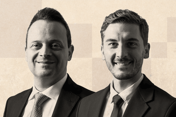 Nicolas Alvaro, Chief Legal & Wealth Structuring Officer & Maxime Lienherr-Frattini, Legal & Insurance Wealth Planner Expert chez Generali (Photo: Crossfire pour Maison Moderne)
