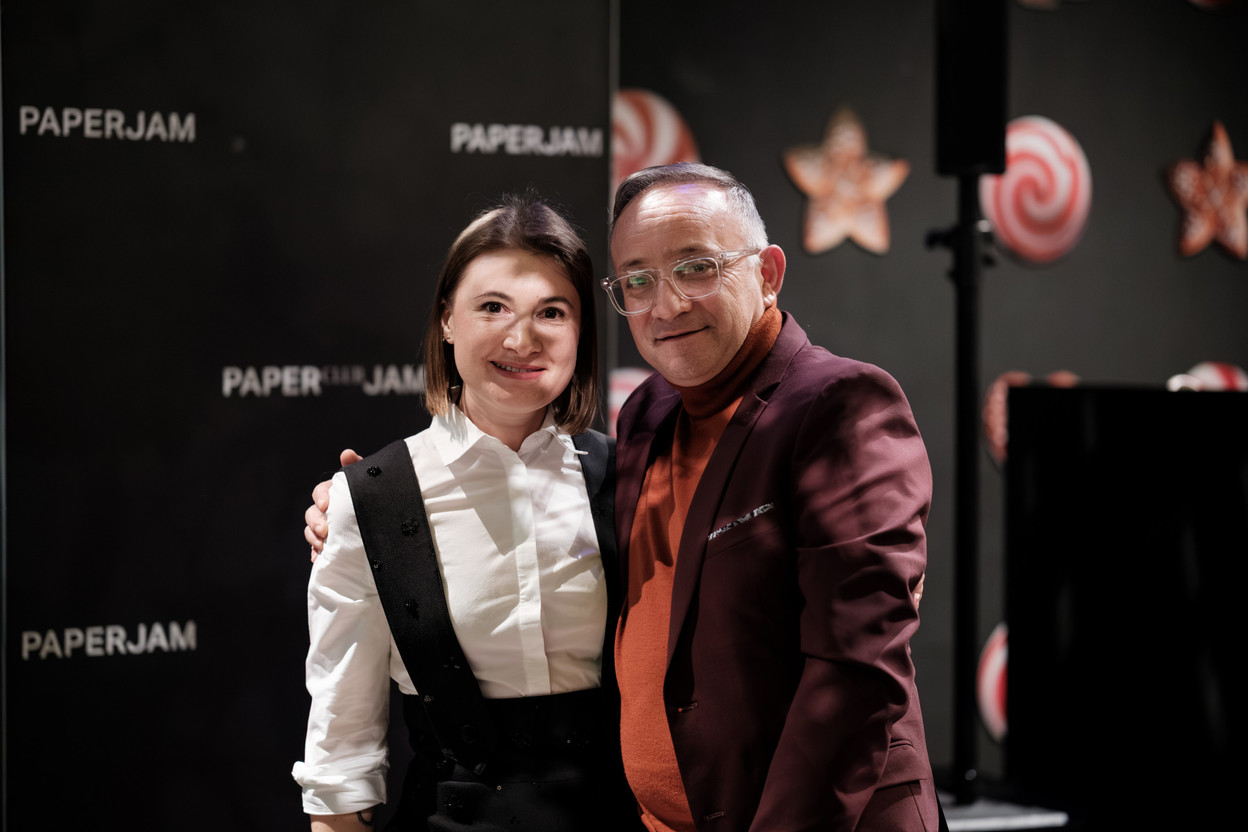 Clémentine Venck (Cocottes) and Francis Gasparotto (Paperjam). (Photo: Patricia Pitsch/Paperjam)
