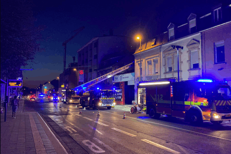 Le CGDIS et la police grand-ducale sont intervenus en début de soirée lundi à l’Atelier. (Photo: Den Atelier)