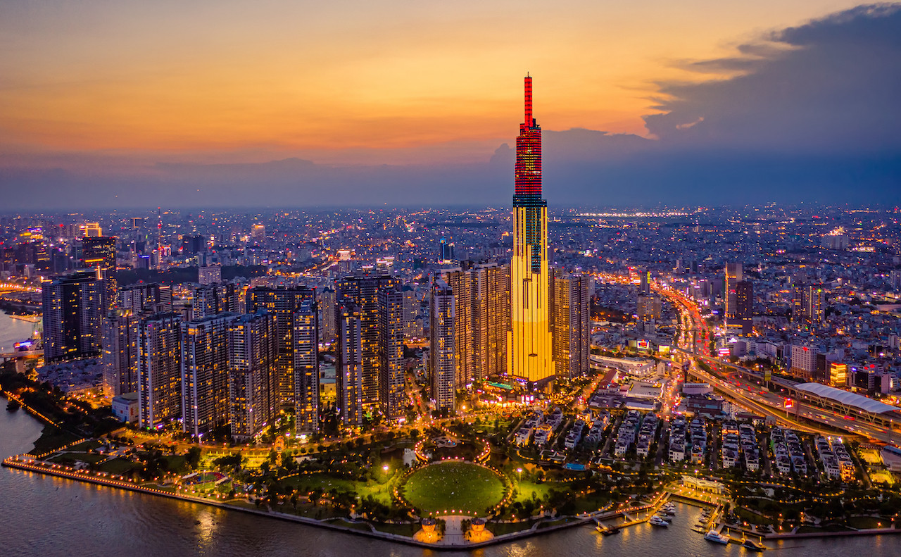 Le Landmark 81 à Hô-Chi-Minh-Ville est la plus haute tour du Vietnam. (Photo: Copyright (c) 2021 TBone Lee/Shutterstock)