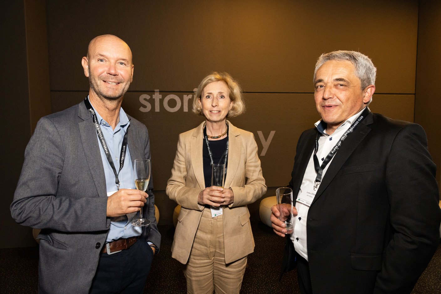 Pierre Nahmias, Marjolaine Drooglever Fortuyn et Lucien Lorang (BNP Paribas). (Photo: Eva Krins/Maison Moderne)