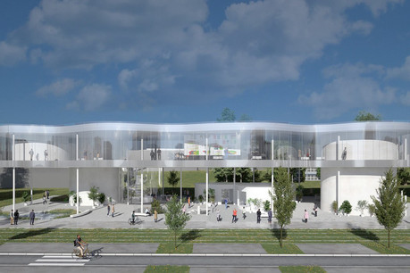 Le nouvel auditorium de l’Université du Luxembourg au Kirchberg sera signé SANAA. (Illustration: SANAA)
