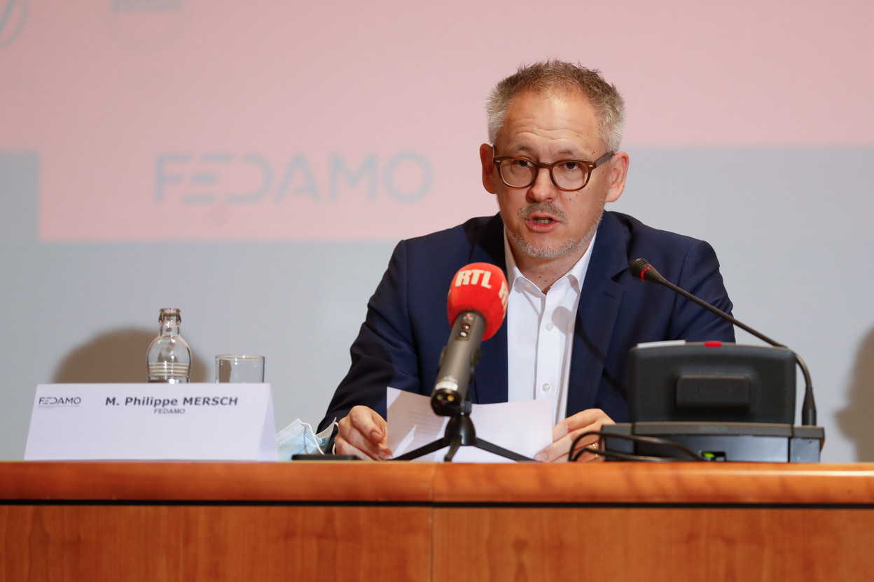Philippe Mersch, president of Fedamo, presented the outline of the next edition of the Autofestival. Photo: Guy Wolff/Maison Moderne/Archives