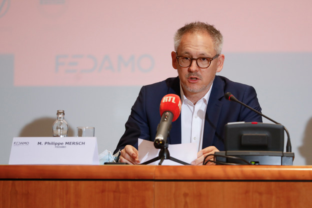 Philippe Mersch, président de la Fedamo, a présenté les contours de la 58e édition de l’Autofestival, qui aura lieu du 24 janvier au 5 février 2022. (Photo: Guy Wolff/Maison Moderne)