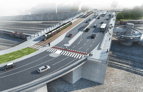 Vue du pont tel qu'il sera après les travaux. ((Illustration: Schroeder & Associés))