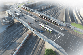 Vue du pont après travaux. ((Illustration: Schroeder & Associés))