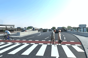 Vue du pont tel qu'il sera après les travaux. ((Illustration: Schroeder & Associés))