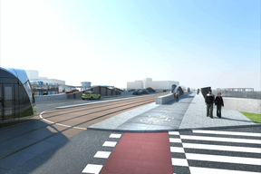 Vue du pont tel qu'il sera après les travaux. ((Illustration: Schroeder & Associés))