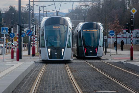 Le tram reliant Luxexpo à la place de l’Étoile sera de nouveau gratuit pour tous les usagers durant une semaine, avant la fin définitive des tickets payants à compter de mars prochain. (Photo: Matic Zorman / Archives)