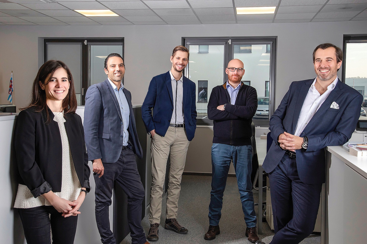 Devenu CEO de Maps System en octobre, Jean-Pierre Schmit (ici à droite) a mis en place une direction à cinq têtes pour continuer à voir la start-up, née il y a 12 ans, croître. (Photo: Maps System)