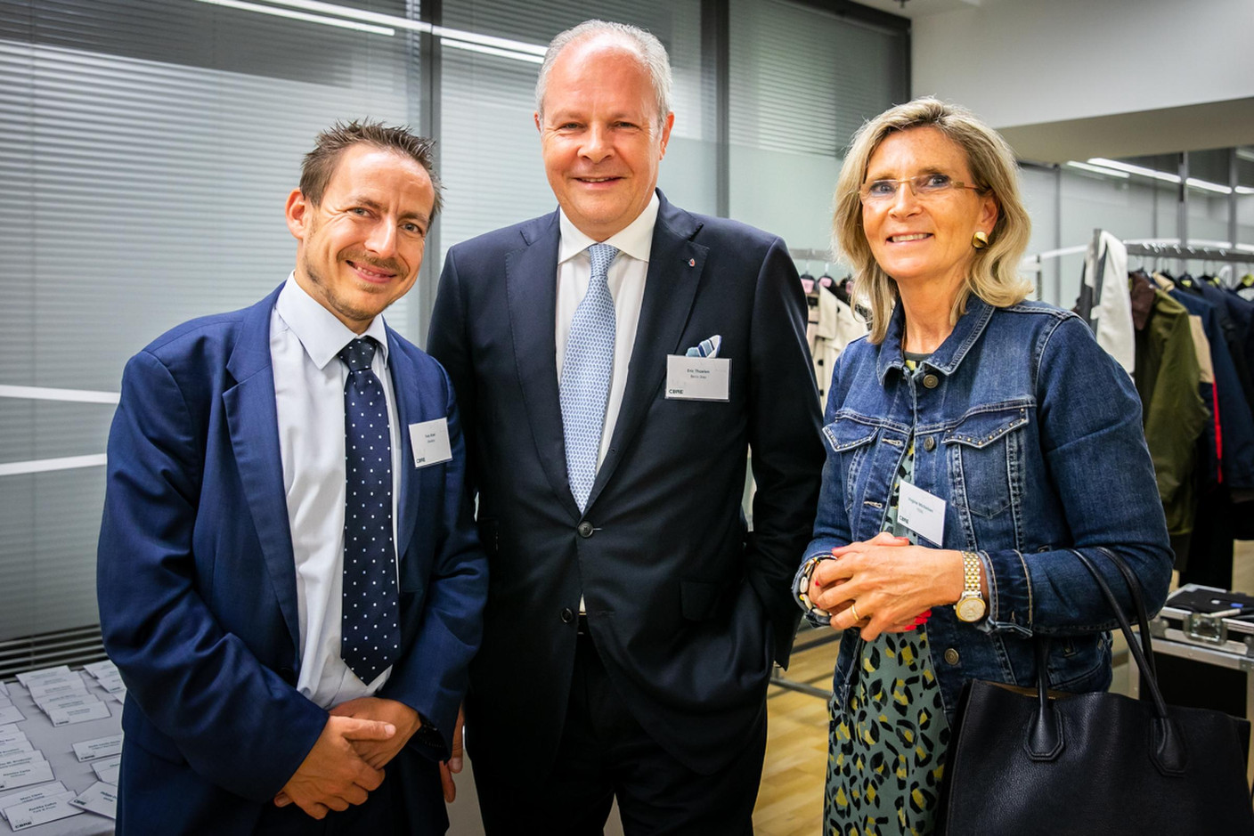 Yves Knel (Deloitte), Eric Thoelen (Besix Stay) et Virginie Mechielsen (FEDIL) (Photos: Vincent Remy pour CBRE)