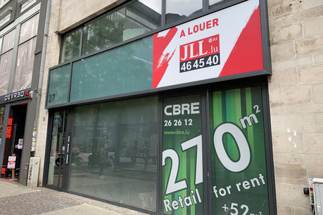 Le phénomène de baisse des loyers se fait sentir dans les artères commerçantes, selon JLL. (Photo: Paperjam)
