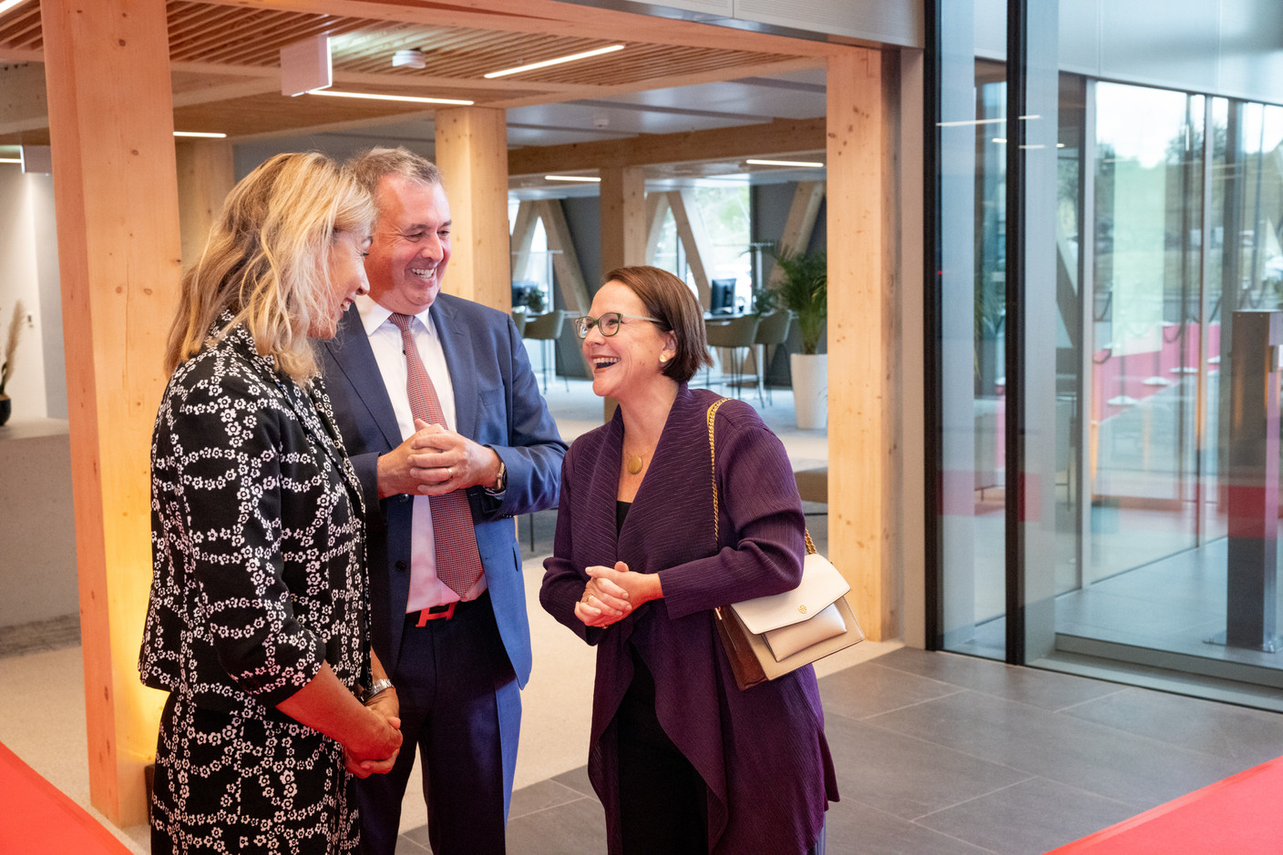 Yuriko Backes, Ministre des Finances, Dr. Christine Theodorovics, CEO Baloise, Romain Braas, Précédent CEO Baloise Made Creative Marie De Decker