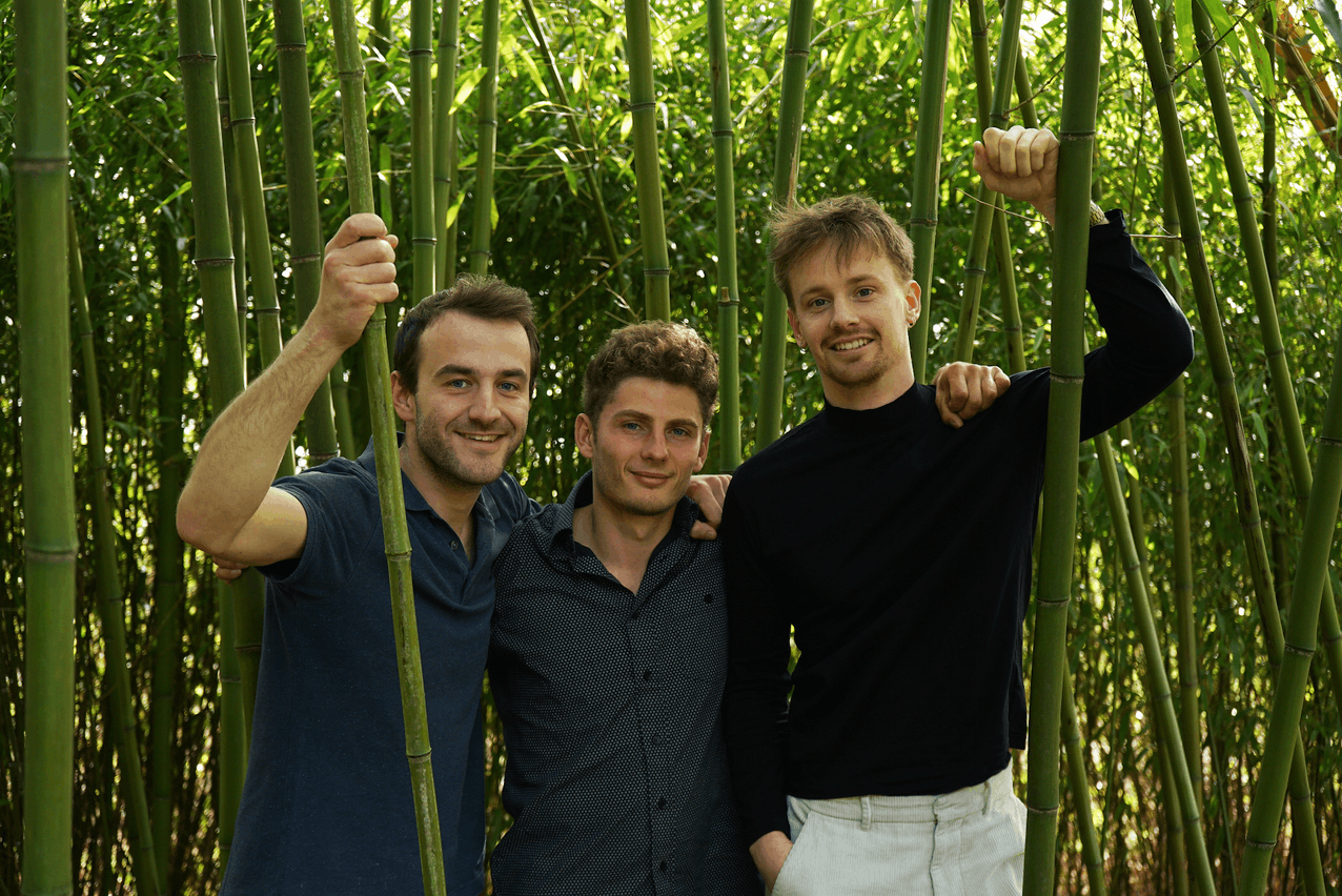 Co-founders of Bameo (from l-r): Romain van Wassenhove, Pablo Recourt and Jonas Rents Bameo