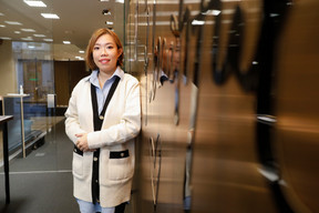 Mrs. Chen at the  pop-up store at 40 Grand Rue Photo Guy Wolff/Maison Moderne