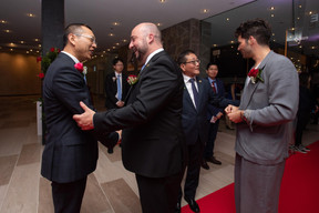 Étienne Schneider (Ministre de l’Économie) et Jérôme Domange (Bank of China) ((Photo: Nader Ghavami))