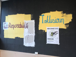 Les valeurs du Bâtiment IV sont inscrites sur les murs. (Photo: paperjam.lu)