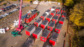 Les modules attendent d’être assemblés. ((Photo: Fonds Belval) )