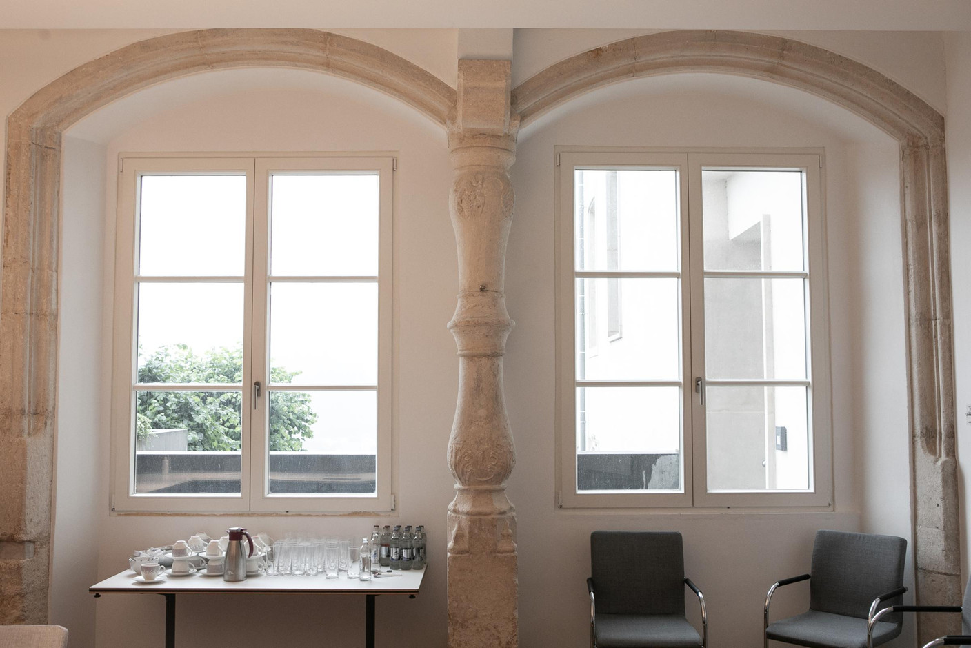 Arcs de fenêtre d’époque. (Photo: Matic Zorman/Maison Moderne)
