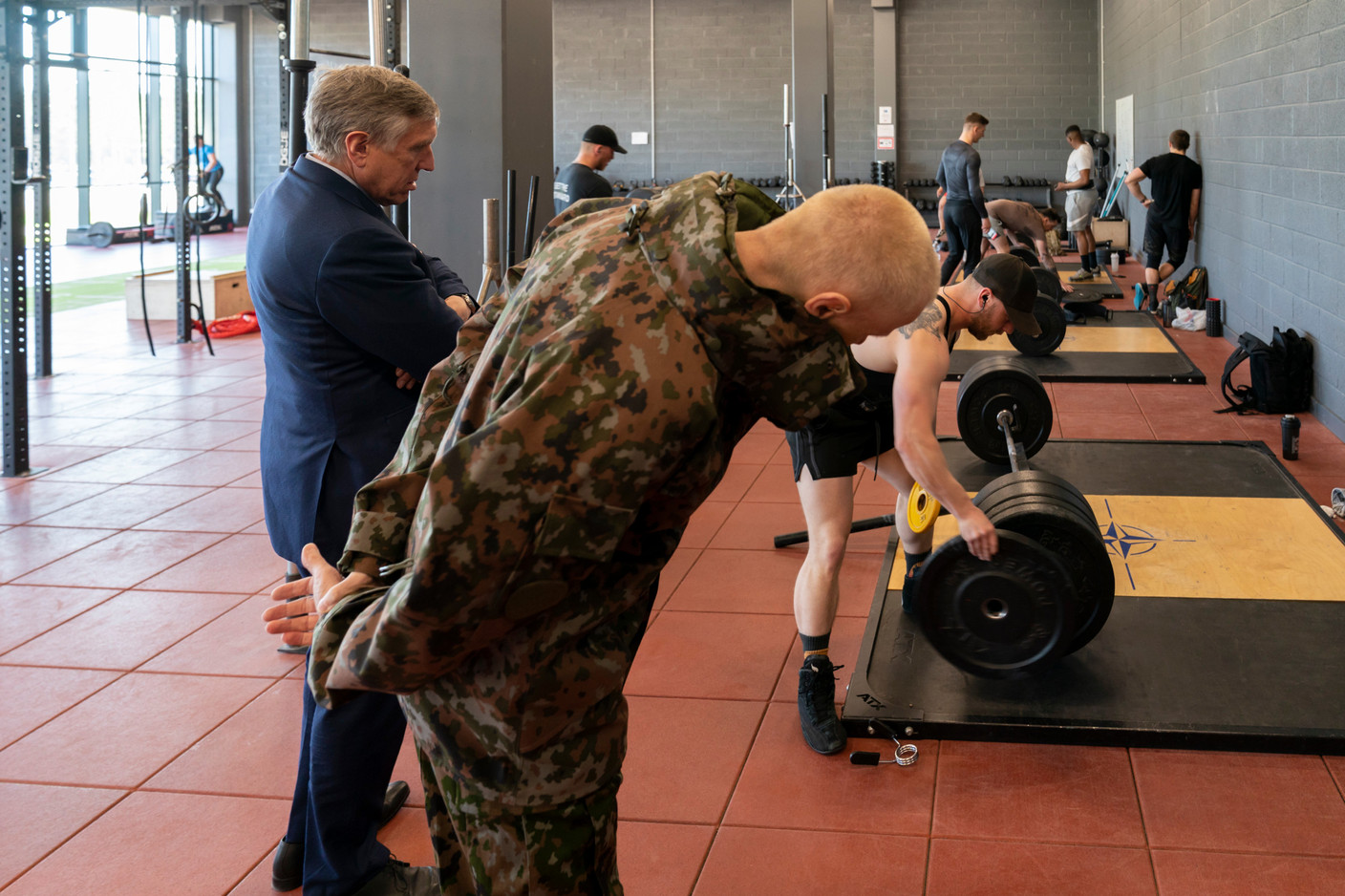The Ădaži military base includes sports facilities. Photo: SIP / Emmanuel Claude