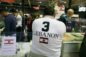 Shawarma and falafel were served at the Lebanese stand. Matic Zorman / Maison Moderne