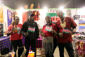 Kenya’s stand featured colourful dresses, vibrant beaded necklaces and coffee. Matic Zorman / Maison Moderne