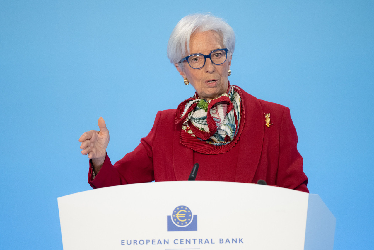 «Les projections indiquent que l’inflation devrait demeurer à un niveau trop élevée pendant trop longtemps», a déclaré la présidente de la BCE.  (Photo: Sânziana Perju/BCE)
