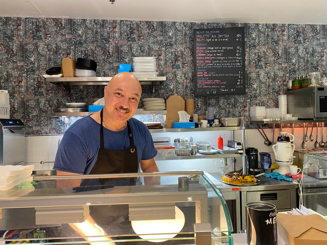 Owner and chef of Termeh, Siamak Noor, has a welcoming smile as he serves hearty portions of Iranian comfort food in the heart of Galerie Beaumont. Photo: Maison Moderne