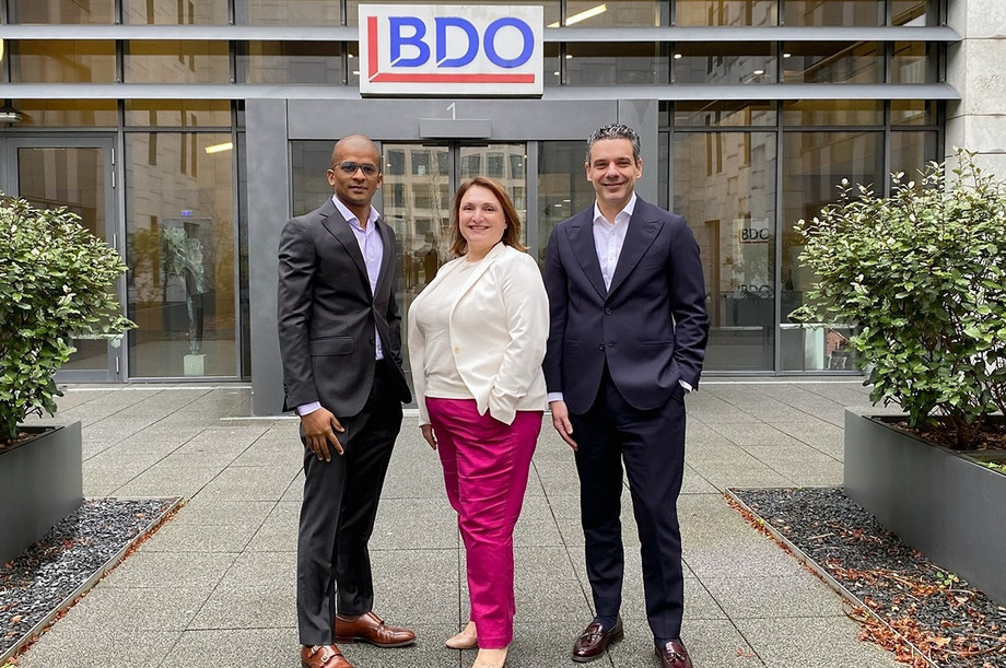 From left to right: Damien Appasamy, Sylvie Leick and George Bagkalas. Photo: BDO Luxembourg