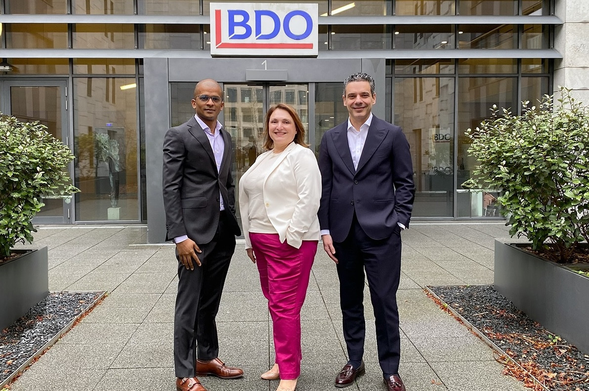 From left to right: Damien Appasamy, Sylvie Leick and George Bagkalas. Photo: BDO Luxembourg