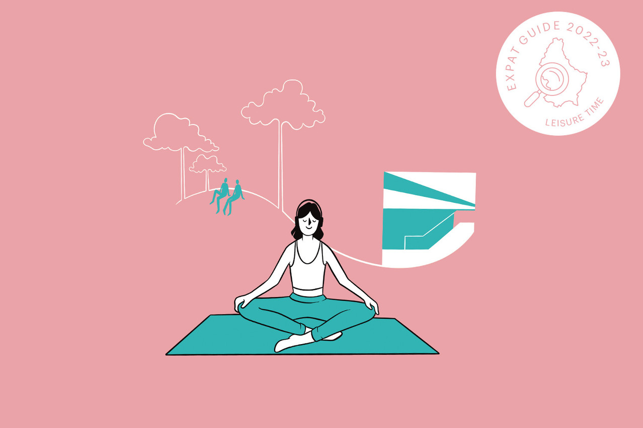 From green spaces to yoga in parks, there are plenty of ways to find work-life balance in the grand duchy Illustration: Salomé Jottreau