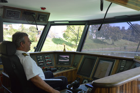 Jürgen Emmes has been captain of the Princesse Marie-Astrid for 14 years. Photo: Maëlle Hamma/Maison Moderne