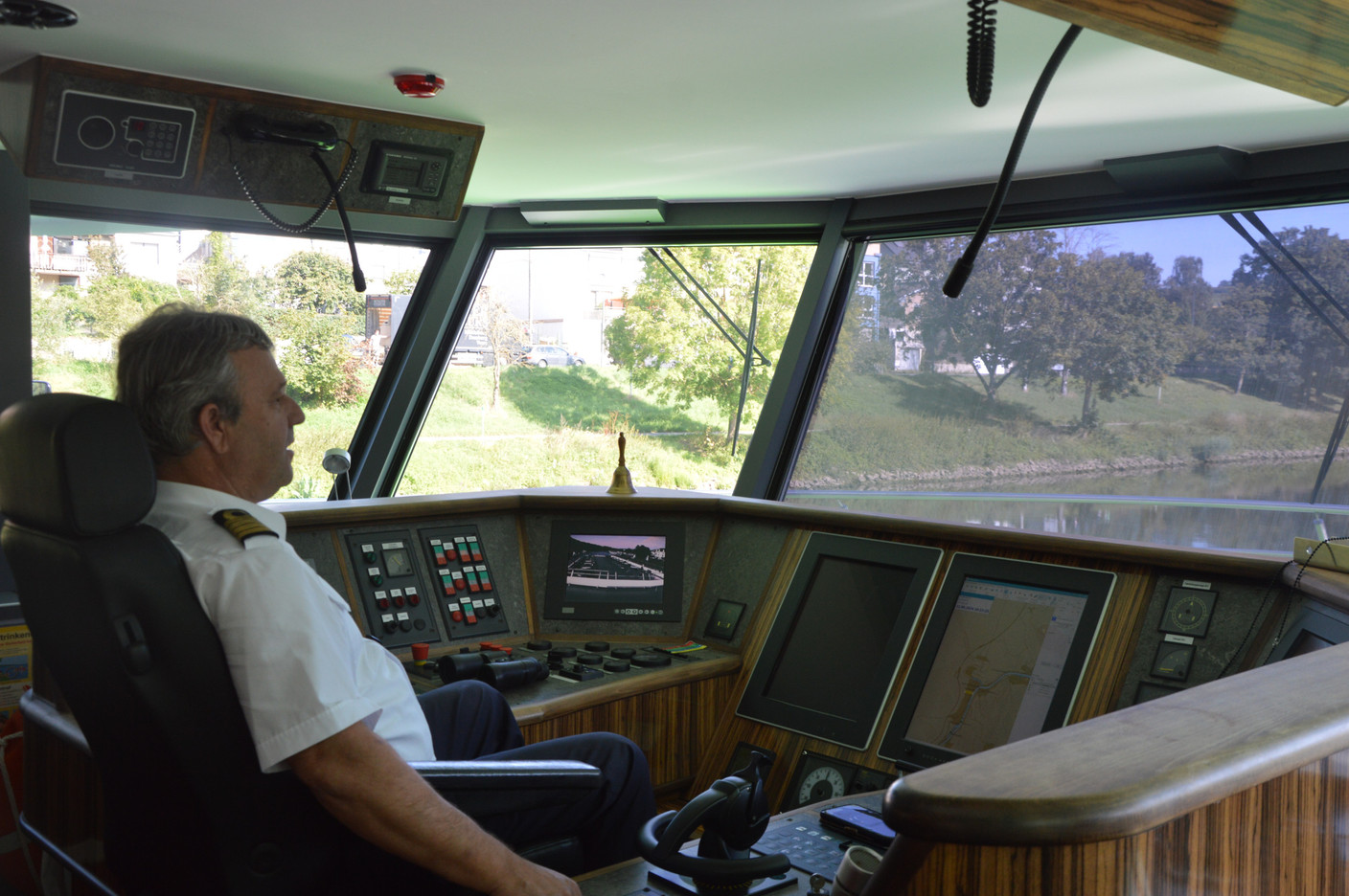 Jürgen Emmes has been captain of the Princesse Marie-Astrid for 14 years. Photo: Maëlle Hamma/Maison Moderne