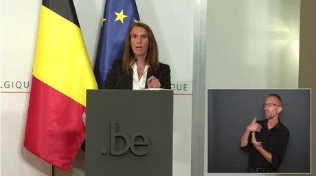 Dès le samedi 25 juillet, les masques deviendront obligatoires en Belgique dans les lieux publics. (Photo: Capture d’écran / conférence de presse)