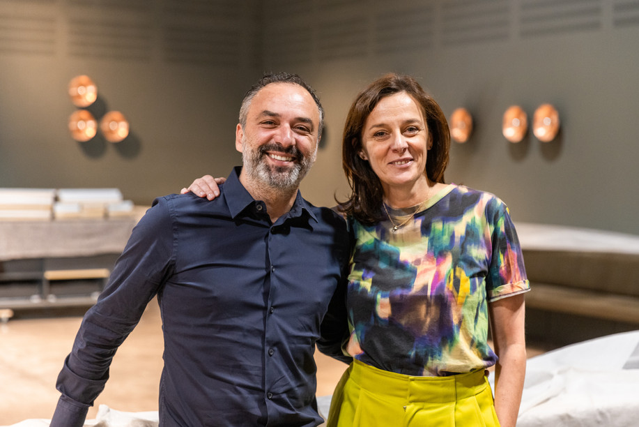 Salvatore Barberio and Stéphanie Jauquet have been working on the Belle Etoile food court project for two and a half years. From the end of August, it will bring together four concepts to serve up to 500 guests. Photo: Romain Gamba/Maison Moderne
