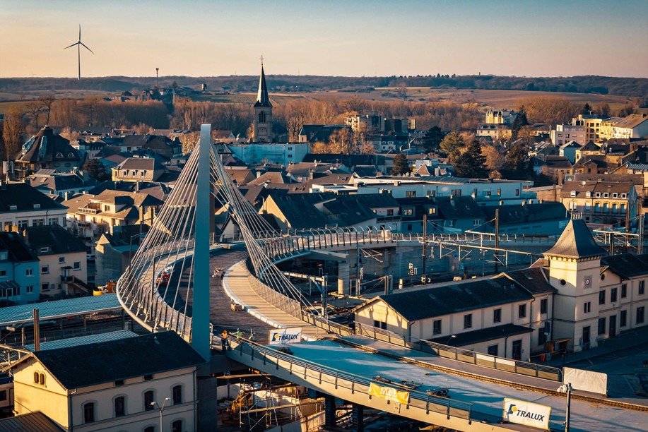 Two Luxembourg projects feature among the ten nominations for the Benelux Steel Bridge Contest 2025: the OA265 structure at Bettembourg-Gare and the Passerelle des Arts, located in Luxembourg. (Photo: Tralux)