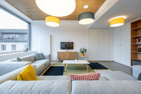 In Dudelange, the Konterbont housing complex, designed for vulnerable families, uses hemp blocks and Luxembourg beech wood, amongst other materials, to reduce its environmental footprint. (Photo: Beng Architectes Associés)