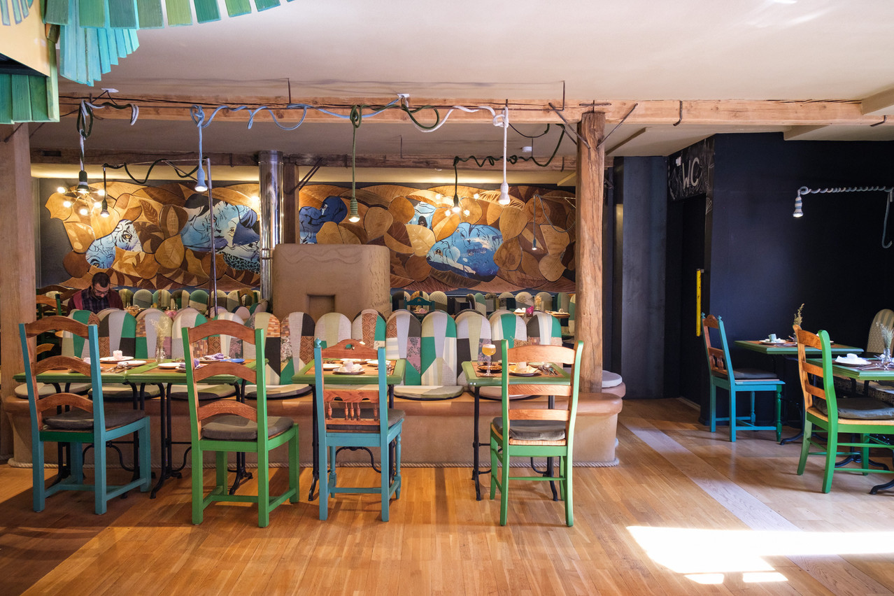 The main room of the Benu Sloow restaurant in Esch-sur-Alzette. Photo:Eléonore Arnold